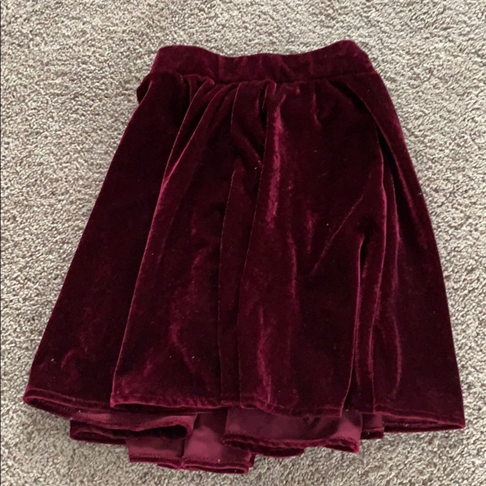 Maroon skater skirt
